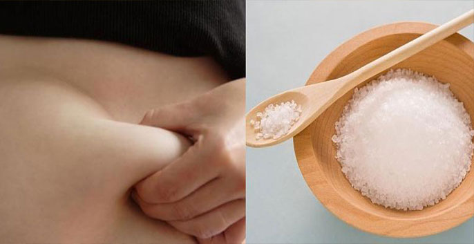 cách giảm mỡ bụng tự nhiên tại nhà thì dùng muối là phương pháp hiệu quả mà bạn không nên bỏ qua