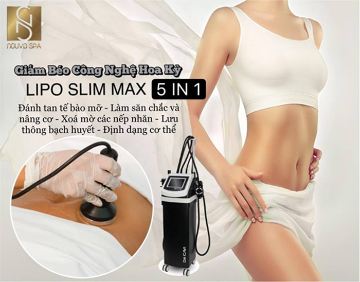 Công nghệ giảm béo đánh tan tế bào mỡ LIPO SIM MAX 5 trong 1