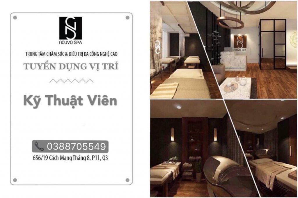 Tuyển dụng kỹ thuật Viên SPA